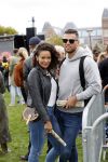 Amsterdam 5 september 2020
Demonstratie tegen Corana op het museumplein. Fajah Lourens kwam met haar vriend
