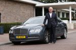Amsterdam 27 augustus 2020
Harry Mens met zijn Bentley Flying Spur . De auto heeft een top snelheid van 320 km/per uur