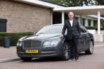 Amsterdam 27 augustus 2020
Harry Mens met zijn Bentley Flying Spur . De auto heeft een top snelheid van 320 km/per uur