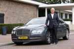 Amsterdam 27 augustus 2020
Harry Mens met zijn Bentley Flying Spur . De auto heeft een top snelheid van 320 km/per uur