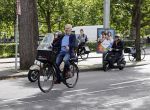 Amsterdam 12 september 2020
Huub Stapel op de fiets in Amsterdam zuid