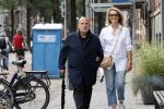 Amsterdam 22 augustus 2020
Jaap v Zweden met zijn vrouw Aaltje op straat in Amsterdam zuid