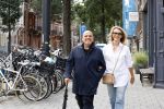 Amsterdam 22 augustus 2020
Jaap v Zweden met zijn vrouw Aaltje op straat in Amsterdam zuid