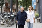 Amsterdam 22 augustus 2020
Jaap v Zweden met zijn vrouw Aaltje op straat in Amsterdam zuid