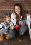 Amsterdam 29 augustus 2020
Presentatie kleding lijn Nicolette v Dam en Shoeby in het Olympisch stadion. Juliette v Ardenne met dochter