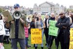Amsterdam 6 september 2020
Demonstratie met Lange Frans  op het museumplein .