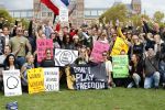 Amsterdam 6 september 2020
Demonstratie met Lange Frans  op het museumplein .