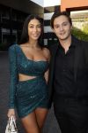 Hilversum 31 augustus 2020
Miss Nederland verkiezing in studio 21 op het mediapark. Shayna Senior met vriend Maxim Froger
