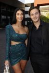 Hilversum 31 augustus 2020
Miss Nederland verkiezing in studio 21 op het mediapark. Shayna Senior met vriend Maxim Froger