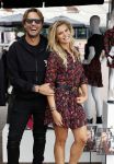 Amsterdam 29 augustus 2020
Presentatie kleding lijn Nicolette v Dam en Shoeby in het Olympisch stadion. Nicolette met haar man Bas Smit