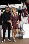 Amsterdam 29 augustus 2020
Presentatie kleding lijn Nicolette v Dam en Shoeby in het Olympisch stadion. Nicolette met haar man Bas Smit