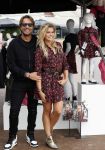 Amsterdam 29 augustus 2020
Presentatie kleding lijn Nicolette v Dam en Shoeby in het Olympisch stadion. Nicolette met haar man Bas Smit