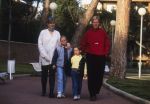Barcelona 20 Februari 1995
Ronald Koeman met zijn vrouw Bartina Koeman, Debbie Koeman en Tim Koeman