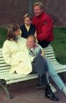 Barcelona 20 Februari 1995
Ronald Koeman met zijn vrouw Bartina Koeman, Debbie Koeman en Tim Koeman