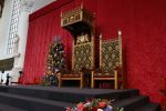 Den Haag 15 september 2020
Prinsjesdag 2020 in de grote kerk van Den Haag . Aanwezig Koning Willem Alexander Koningin Maxima Prins Constantijn en Prinses laurentien zijn aanwezig. De twee stoelen van Koning Willem Alexander en Maxima