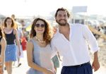Scheveningen 15 september 2020
Thierry Baudet met zijn verloofde/vriendin Davide Heijmans op het strand bij Scheveningen.