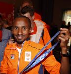 Schiphol 9 augustus 2021
Aankomst olympische sporters op schiphol in hotel Hilton. Abdi Nageeye won zilver op de marathon .