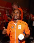 Schiphol 9 augustus 2021
Aankomst olympische sporters op schiphol in hotel Hilton. Abdi Nageeye won zilver op de marathon .