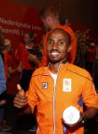 Schiphol 9 augustus 2021
Aankomst olympische sporters op schiphol in hotel Hilton. Abdi Nageeye won zilver op de marathon .