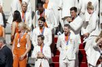 Den Haag 10 augustus 2021
Koning Willem Alexander en Koningin Maxima ontvangen op paleis noordeinde alle medaillewinnaars van de Olympische spelen in Tokyo. oa Sifan Hassan Harrie Lavreysen  Kiran Badloe Annemiek v d Vleuten Niek Kimmann Shanne Braspennincx Abdi Nageeye Jeffrey Hoogland Gabriella Schloesser Steve Wijler Arno Kamminga Sharon v Rouwendaal Tom Dumoulin Anouk Vetter Femke Bol Nouchka Fontijn Merel Smulders Sanne v Dijke Maikel v d Vleuten Kirsten Wild Annemiek Bekkering Annette Duetz Emma Oosterwegel Marit Bouwmeester Anna v d Breggen Roy v d Berg , heren 4 roeien , dames 2 roeien, heren 4x 400m  en het nederlands dames hockeyteam .Ook chef de Mission Pieter v d Hoogenband is er natuurlijk bij .
