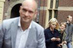 Den Haag 31 augustus 2021
Mark Rutte , Wopke Hoekstra Lillianne Ploumen Jesse Klaver Sigrid Kaag Gert Jan Segers en Rob Jetten op gesprek bij Mariette Hamer ivm vormen van nieuwe regering op het binnenhof. Charlotte Nijs van SBS6