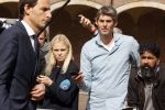 Den Haag 31 augustus 2021
Mark Rutte , Wopke Hoekstra Lillianne Ploumen Jesse Klaver Sigrid Kaag Gert Jan Segers en Rob Jetten op gesprek bij Mariette Hamer ivm vormen van nieuwe regering op het binnenhof. Charlotte Nijs van SBS6