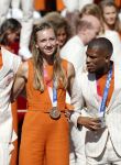 Den Haag 10 augustus 2021
Koning Willem Alexander en Koningin Maxima ontvangen op paleis noordeinde alle medaillewinnaars van de Olympische spelen in Tokyo. oa Sifan Hassan Harrie Lavreysen  Kiran Badloe Annemiek v d Vleuten Niek Kimmann Shanne Braspennincx Abdi Nageeye Jeffrey Hoogland Gabriella Schloesser Steve Wijler Arno Kamminga Sharon v Rouwendaal Tom Dumoulin Anouk Vetter Femke Bol Nouchka Fontijn Merel Smulders Sanne v Dijke Maikel v d Vleuten Kirsten Wild Annemiek Bekkering Annette Duetz Emma Oosterwegel Marit Bouwmeester Anna v d Breggen Roy v d Berg , heren 4 roeien , dames 2 roeien, heren 4x 400m  en het nederlands dames hockeyteam .Ook chef de Mission Pieter v d Hoogenband is er natuurlijk bij .