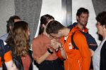 Schiphol 9 augustus 2021
Harrie Lavreijsen wordt verwelkomt door zijn ouders zus en vriendin Noor Leijten bij aankomst op schiphol.
