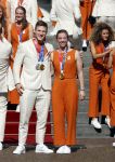 Den Haag 10 augustus 2021
Koning Willem Alexander en Koningin Maxima ontvangen op paleis noordeinde alle medaillewinnaars van de Olympische spelen in Tokyo. oa Sifan Hassan Harrie Lavreysen  Kiran Badloe Annemiek v d Vleuten Niek Kimmann Shanne Braspennincx Abdi Nageeye Jeffrey Hoogland Gabriella Schloesser Steve Wijler Arno Kamminga Sharon v Rouwendaal Tom Dumoulin Anouk Vetter Femke Bol Nouchka Fontijn Merel Smulders Sanne v Dijke Maikel v d Vleuten Kirsten Wild Annemiek Bekkering Annette Duetz Emma Oosterwegel Marit Bouwmeester Anna v d Breggen Roy v d Berg , heren 4 roeien , dames 2 roeien, heren 4x 400m  en het nederlands dames hockeyteam .Ook chef de Mission Pieter v d Hoogenband is er natuurlijk bij .