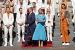 Den Haag 10 augustus 2021
Koning Willem Alexander en Koningin Maxima ontvangen op paleis noordeinde alle medaillewinnaars van de Olympische spelen in Tokyo. oa Sifan Hassan Harrie Lavreysen  Kiran Badloe Annemiek v d Vleuten Niek Kimmann Shanne Braspennincx Abdi Nageeye Jeffrey Hoogland Gabriella Schloesser Steve Wijler Arno Kamminga Sharon v Rouwendaal Tom Dumoulin Anouk Vetter Femke Bol Nouchka Fontijn Merel Smulders Sanne v Dijke Maikel v d Vleuten Kirsten Wild Annemiek Bekkering Annette Duetz Emma Oosterwegel Marit Bouwmeester Anna v d Breggen Roy v d Berg , heren 4 roeien , dames 2 roeien, heren 4x 400m  en het nederlands dames hockeyteam .Ook chef de Mission Pieter v d Hoogenband is er natuurlijk bij .