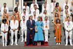 Den Haag 10 augustus 2021
Koning Willem Alexander en Koningin Maxima ontvangen op paleis noordeinde alle medaillewinnaars van de Olympische spelen in Tokyo. oa Sifan Hassan Harrie Lavreysen  Kiran Badloe Annemiek v d Vleuten Niek Kimmann Shanne Braspennincx Abdi Nageeye Jeffrey Hoogland Gabriella Schloesser Steve Wijler Arno Kamminga Sharon v Rouwendaal Tom Dumoulin Anouk Vetter Femke Bol Nouchka Fontijn Merel Smulders Sanne v Dijke Maikel v d Vleuten Kirsten Wild Annemiek Bekkering Annette Duetz Emma Oosterwegel Marit Bouwmeester Anna v d Breggen Roy v d Berg , heren 4 roeien , dames 2 roeien, heren 4x 400m  en het nederlands dames hockeyteam .Ook chef de Mission Pieter v d Hoogenband is er natuurlijk bij .