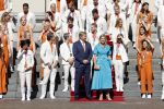 Den Haag 10 augustus 2021
Koning Willem Alexander en Koningin Maxima ontvangen op paleis noordeinde alle medaillewinnaars van de Olympische spelen in Tokyo. oa Sifan Hassan Harrie Lavreysen  Kiran Badloe Annemiek v d Vleuten Niek Kimmann Shanne Braspennincx Abdi Nageeye Jeffrey Hoogland Gabriella Schloesser Steve Wijler Arno Kamminga Sharon v Rouwendaal Tom Dumoulin Anouk Vetter Femke Bol Nouchka Fontijn Merel Smulders Sanne v Dijke Maikel v d Vleuten Kirsten Wild Annemiek Bekkering Annette Duetz Emma Oosterwegel Marit Bouwmeester Anna v d Breggen Roy v d Berg , heren 4 roeien , dames 2 roeien, heren 4x 400m  en het nederlands dames hockeyteam .Ook chef de Mission Pieter v d Hoogenband is er natuurlijk bij .