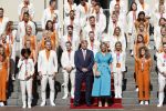Den Haag 10 augustus 2021
Koning Willem Alexander en Koningin Maxima ontvangen op paleis noordeinde alle medaillewinnaars van de Olympische spelen in Tokyo. oa Sifan Hassan Harrie Lavreysen  Kiran Badloe Annemiek v d Vleuten Niek Kimmann Shanne Braspennincx Abdi Nageeye Jeffrey Hoogland Gabriella Schloesser Steve Wijler Arno Kamminga Sharon v Rouwendaal Tom Dumoulin Anouk Vetter Femke Bol Nouchka Fontijn Merel Smulders Sanne v Dijke Maikel v d Vleuten Kirsten Wild Annemiek Bekkering Annette Duetz Emma Oosterwegel Marit Bouwmeester Anna v d Breggen Roy v d Berg , heren 4 roeien , dames 2 roeien, heren 4x 400m  en het nederlands dames hockeyteam .Ook chef de Mission Pieter v d Hoogenband is er natuurlijk bij .