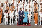 Den Haag 10 augustus 2021
Koning Willem Alexander en Koningin Maxima ontvangen op paleis noordeinde alle medaillewinnaars van de Olympische spelen in Tokyo. oa Sifan Hassan Harrie Lavreysen  Kiran Badloe Annemiek v d Vleuten Niek Kimmann Shanne Braspennincx Abdi Nageeye Jeffrey Hoogland Gabriella Schloesser Steve Wijler Arno Kamminga Sharon v Rouwendaal Tom Dumoulin Anouk Vetter Femke Bol Nouchka Fontijn Merel Smulders Sanne v Dijke Maikel v d Vleuten Kirsten Wild Annemiek Bekkering Annette Duetz Emma Oosterwegel Marit Bouwmeester Anna v d Breggen Roy v d Berg , heren 4 roeien , dames 2 roeien, heren 4x 400m  en het nederlands dames hockeyteam .Ook chef de Mission Pieter v d Hoogenband is er natuurlijk bij .