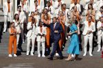 Den Haag 10 augustus 2021
Koning Willem Alexander en Koningin Maxima ontvangen op paleis noordeinde alle medaillewinnaars van de Olympische spelen in Tokyo. oa Sifan Hassan Harrie Lavreysen  Kiran Badloe Annemiek v d Vleuten Niek Kimmann Shanne Braspennincx Abdi Nageeye Jeffrey Hoogland Gabriella Schloesser Steve Wijler Arno Kamminga Sharon v Rouwendaal Tom Dumoulin Anouk Vetter Femke Bol Nouchka Fontijn Merel Smulders Sanne v Dijke Maikel v d Vleuten Kirsten Wild Annemiek Bekkering Annette Duetz Emma Oosterwegel Marit Bouwmeester Anna v d Breggen Roy v d Berg , heren 4 roeien , dames 2 roeien, heren 4x 400m  en het nederlands dames hockeyteam .Ook chef de Mission Pieter v d Hoogenband is er natuurlijk bij .