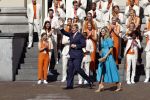 Den Haag 10 augustus 2021
Koning Willem Alexander en Koningin Maxima ontvangen op paleis noordeinde alle medaillewinnaars van de Olympische spelen in Tokyo. oa Sifan Hassan Harrie Lavreysen  Kiran Badloe Annemiek v d Vleuten Niek Kimmann Shanne Braspennincx Abdi Nageeye Jeffrey Hoogland Gabriella Schloesser Steve Wijler Arno Kamminga Sharon v Rouwendaal Tom Dumoulin Anouk Vetter Femke Bol Nouchka Fontijn Merel Smulders Sanne v Dijke Maikel v d Vleuten Kirsten Wild Annemiek Bekkering Annette Duetz Emma Oosterwegel Marit Bouwmeester Anna v d Breggen Roy v d Berg , heren 4 roeien , dames 2 roeien, heren 4x 400m  en het nederlands dames hockeyteam .Ook chef de Mission Pieter v d Hoogenband is er natuurlijk bij .