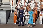 Den Haag 10 augustus 2021
Koning Willem Alexander en Koningin Maxima ontvangen op paleis noordeinde alle medaillewinnaars van de Olympische spelen in Tokyo. oa Sifan Hassan Harrie Lavreysen  Kiran Badloe Annemiek v d Vleuten Niek Kimmann Shanne Braspennincx Abdi Nageeye Jeffrey Hoogland Gabriella Schloesser Steve Wijler Arno Kamminga Sharon v Rouwendaal Tom Dumoulin Anouk Vetter Femke Bol Nouchka Fontijn Merel Smulders Sanne v Dijke Maikel v d Vleuten Kirsten Wild Annemiek Bekkering Annette Duetz Emma Oosterwegel Marit Bouwmeester Anna v d Breggen Roy v d Berg , heren 4 roeien , dames 2 roeien, heren 4x 400m  en het nederlands dames hockeyteam .Ook chef de Mission Pieter v d Hoogenband is er natuurlijk bij .