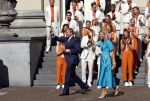 Den Haag 10 augustus 2021
Koning Willem Alexander en Koningin Maxima ontvangen op paleis noordeinde alle medaillewinnaars van de Olympische spelen in Tokyo. oa Sifan Hassan Harrie Lavreysen  Kiran Badloe Annemiek v d Vleuten Niek Kimmann Shanne Braspennincx Abdi Nageeye Jeffrey Hoogland Gabriella Schloesser Steve Wijler Arno Kamminga Sharon v Rouwendaal Tom Dumoulin Anouk Vetter Femke Bol Nouchka Fontijn Merel Smulders Sanne v Dijke Maikel v d Vleuten Kirsten Wild Annemiek Bekkering Annette Duetz Emma Oosterwegel Marit Bouwmeester Anna v d Breggen Roy v d Berg , heren 4 roeien , dames 2 roeien, heren 4x 400m  en het nederlands dames hockeyteam .Ook chef de Mission Pieter v d Hoogenband is er natuurlijk bij .