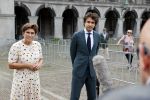 Den Haag 31 augustus 2021
Mark Rutte , Wopke Hoekstra Lillianne Ploumen Jesse Klaver Sigrid Kaag Gert Jan Segers en Rob Jetten op gesprek bij Mariette Hamer ivm vormen van nieuwe regering op het binnenhof. Lillianne Ploumen en  Jesse Klaver