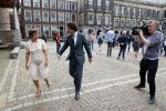 Den Haag 31 augustus 2021
Mark Rutte , Wopke Hoekstra Lillianne Ploumen Jesse Klaver Sigrid Kaag Gert Jan Segers en Rob Jetten op gesprek bij Mariette Hamer ivm vormen van nieuwe regering op het binnenhof. Lillianne Ploumen en  Jesse Klaver