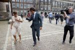 Den Haag 31 augustus 2021
Mark Rutte , Wopke Hoekstra Lillianne Ploumen Jesse Klaver Sigrid Kaag Gert Jan Segers en Rob Jetten op gesprek bij Mariette Hamer ivm vormen van nieuwe regering op het binnenhof. Lillianne Ploumen en  Jesse Klaver