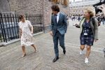 Den Haag 31 augustus 2021
Mark Rutte , Wopke Hoekstra Lillianne Ploumen Jesse Klaver Sigrid Kaag Gert Jan Segers en Rob Jetten op gesprek bij Mariette Hamer ivm vormen van nieuwe regering op het binnenhof. Lillianne Ploumen en  Jesse Klaver