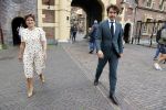 Den Haag 31 augustus 2021
Mark Rutte , Wopke Hoekstra Lillianne Ploumen Jesse Klaver Sigrid Kaag Gert Jan Segers en Rob Jetten op gesprek bij Mariette Hamer ivm vormen van nieuwe regering op het binnenhof. Lillianne Ploumen en  Jesse Klaver