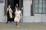 Den Haag 31 augustus 2021
Mark Rutte , Wopke Hoekstra Lillianne Ploumen Jesse Klaver Sigrid Kaag Gert Jan Segers en Rob Jetten op gesprek bij Mariette Hamer ivm vormen van nieuwe regering op het binnenhof. Lillianne Ploumen en  Jesse Klaver