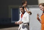 Den Haag 10 augustus 2021
Koning Willem Alexander en Koningin Maxima ontvangen op paleis noordeinde alle medaillewinnaars van de Olympische spelen in Tokyo. oa Sifan Hassan Harrie Lavreysen  Kiran Badloe Annemiek v d Vleuten Niek Kimmann Shanne Braspennincx Abdi Nageeye Jeffrey Hoogland Gabriella Schloesser Steve Wijler Arno Kamminga Sharon v Rouwendaal Tom Dumoulin Anouk Vetter Femke Bol Nouchka Fontijn Merel Smulders Sanne v Dijke Maikel v d Vleuten Kirsten Wild Annemiek Bekkering Annette Duetz Emma Oosterwegel Marit Bouwmeester Anna v d Breggen Roy v d Berg , heren 4 roeien , dames 2 roeien, heren 4x 400m  en het nederlands dames hockeyteam .Ook chef de Mission Pieter v d Hoogenband is er natuurlijk bij .