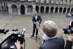 Den Haag 31 augustus 2021
Mark Rutte , Wopke Hoekstra Lillianne Ploumen Jesse Klaver Sigrid Kaag Gert Jan Segers en Rob Jetten op gesprek bij Mariette Hamer ivm vormen van nieuwe regering op het binnenhof.