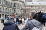 Den Haag 31 augustus 2021
Mark Rutte , Wopke Hoekstra Lillianne Ploumen Jesse Klaver Sigrid Kaag Gert Jan Segers en Rob Jetten op gesprek bij Mariette Hamer ivm vormen van nieuwe regering op het binnenhof.