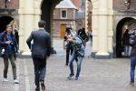 Den Haag 31 augustus 2021
Mark Rutte , Wopke Hoekstra Lillianne Ploumen Jesse Klaver Sigrid Kaag Gert Jan Segers en Rob Jetten op gesprek bij Mariette Hamer ivm vormen van nieuwe regering op het binnenhof.