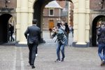 Den Haag 31 augustus 2021
Mark Rutte , Wopke Hoekstra Lillianne Ploumen Jesse Klaver Sigrid Kaag Gert Jan Segers en Rob Jetten op gesprek bij Mariette Hamer ivm vormen van nieuwe regering op het binnenhof.