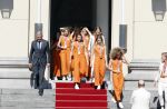 Den Haag 10 augustus 2021
Koning Willem Alexander en Koningin Maxima ontvangen op paleis noordeinde alle medaillewinnaars van de Olympische spelen in Tokyo. oa Sifan Hassan Harrie Lavreysen  Kiran Badloe Annemiek v d Vleuten Niek Kimmann Shanne Braspennincx Abdi Nageeye Jeffrey Hoogland Gabriella Schloesser Steve Wijler Arno Kamminga Sharon v Rouwendaal Tom Dumoulin Anouk Vetter Femke Bol Nouchka Fontijn Merel Smulders Sanne v Dijke Maikel v d Vleuten Kirsten Wild Annemiek Bekkering Annette Duetz Emma Oosterwegel Marit Bouwmeester Anna v d Breggen Roy v d Berg , heren 4 roeien , dames 2 roeien, heren 4x 400m  en het nederlands dames hockeyteam .Ook chef de Mission Pieter v d Hoogenband is er natuurlijk bij .